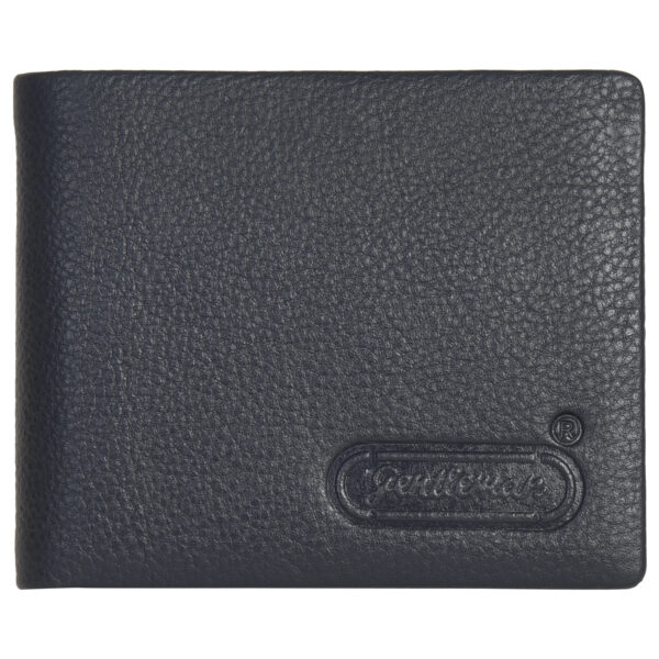 Men wallet black leather