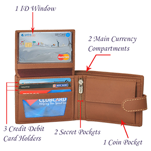 best men wallet tan pure leather from gentleman wallet